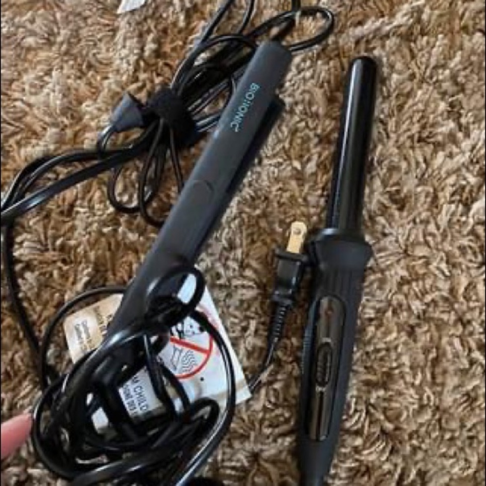 New Travel size bioionic wand and flat iron